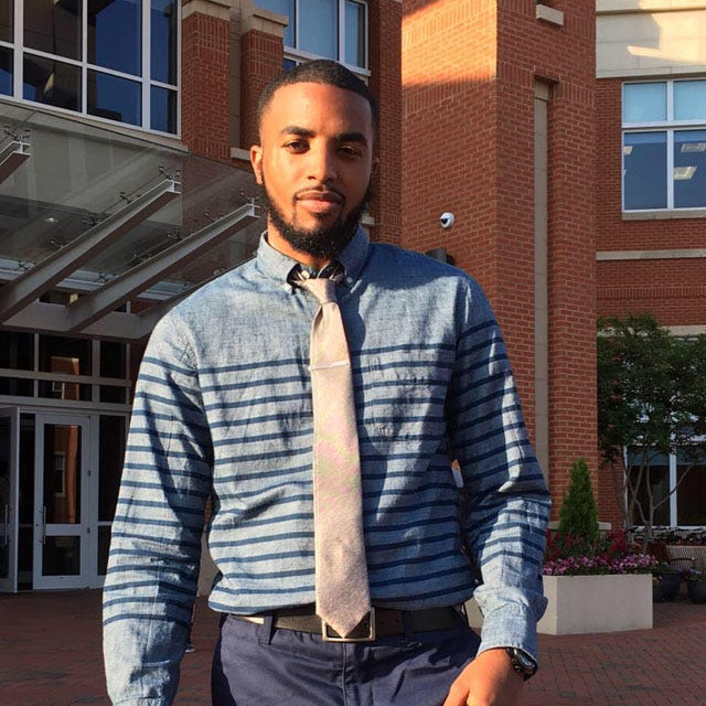 Kinston High School graduate and UNC Charlotte junior Keith Haynie is conducting a drive to collect new ties for Lenoir County boys for graduation.