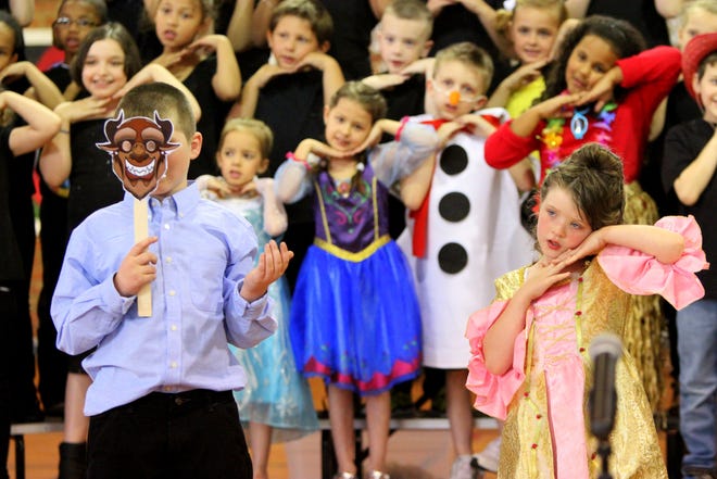 Special to The Star

First and Second graders at Grover Elementary perform a song from the Disney classic Beauty and the Beast during their Spring Concert in April.