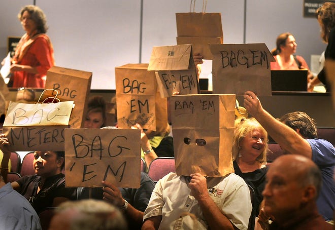 The last time paid parking was implemented in downtown Sarasota, it prompted an outcry from merchants, who protested the meters by wearing bags over their heads at a City Commission meeting. City Parking Manager Mark Lyons says a new paid parking plan will benefit business owners.