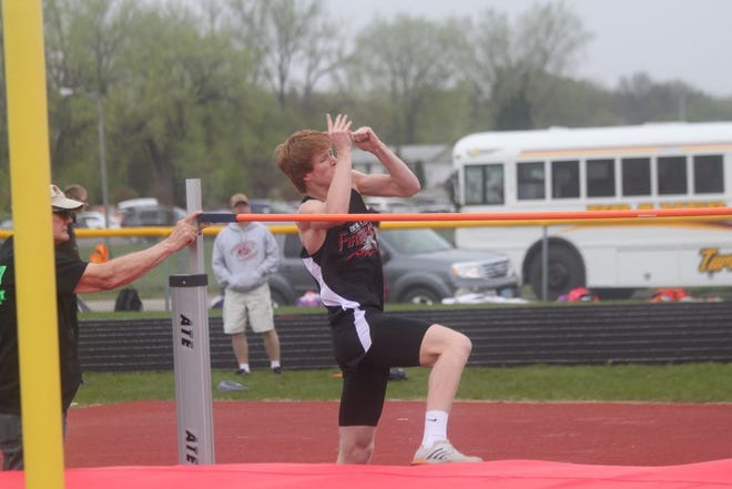 Zach Dahlen took first place in the triple jump and third in the high jump Monday at the Devils Lake Rotary Meet.
