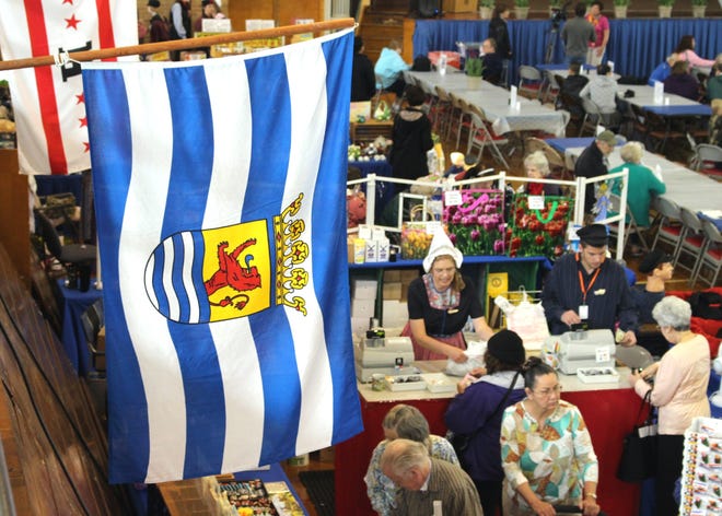 The Tulip Time Marktplaats at the Holland Civic Center, as seen Tuesday, May 10, 2016, has Dutch-themed trinkets and souvenirs for sale. Amy Biolchini/Sentinel Staff