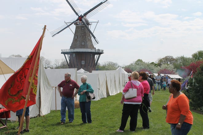 Windmill Island Gardens hosted the Dutch Trade Fair for the first weekend in Tulip Time and drew record crowds.

File