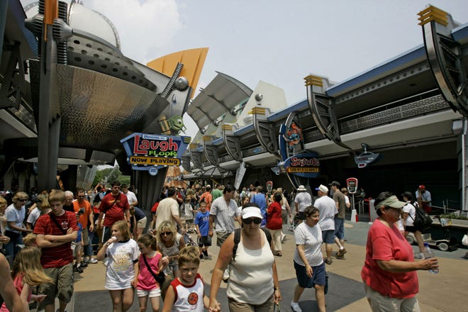 The Walt Disney Co. has three prices for one-day passes to its Florida and California theme parks, based on how crowded the company expects them to be that day. ASSOCIATED PRESS ARCHIVE