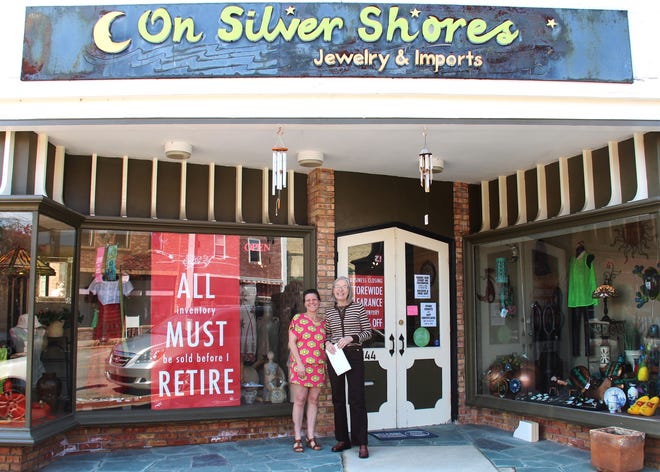 On Silver Shores, 144 E. Main Ave. in Zeeland will close when inventory runs out due to the retirement of owner Eleanor Seavey. Pictured are (L-R): Natalie TenHarmsel, On Silver Shores employee; and Seavey. Justine McGuire/Sentinel staff