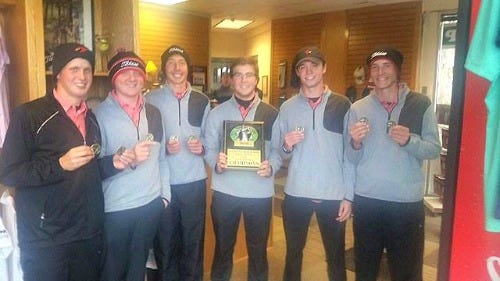 Member's of the Coldwater Varsity Golf team brought home first place from the Pennfield Invite this past weekend.

SUBMITTED PHOTO