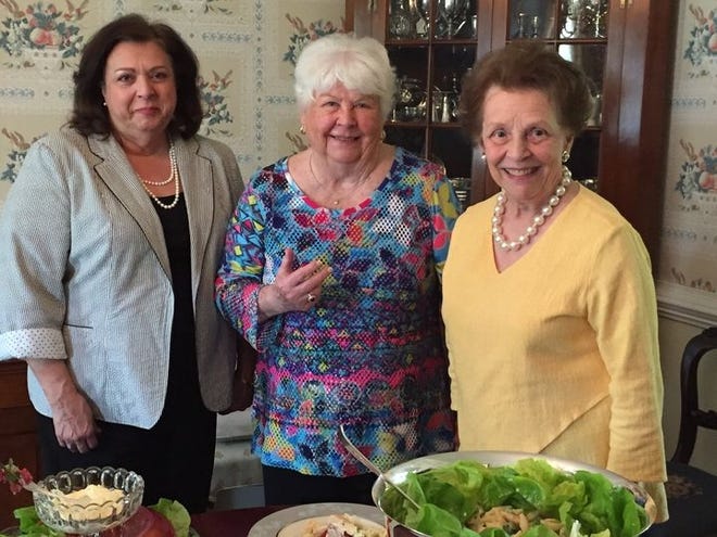 Hostesses for the April meeting of the Appomattox Garden Club were: Elisa Carraway, Betty Lane Robbins and Becky Hyatt. Contributed Photo