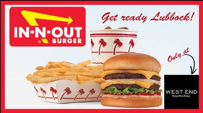 In-N-Out Burger plans on opening a Lubbock restaurant at the West End shopping center, located near 34th Street and W. Loop 289.