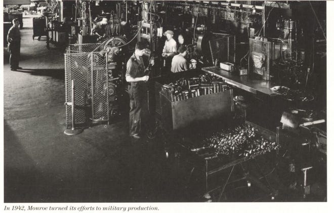 Courtesy photo 
In 1942, Monroe Auto Equipment Co. turned its efforts to military productions.