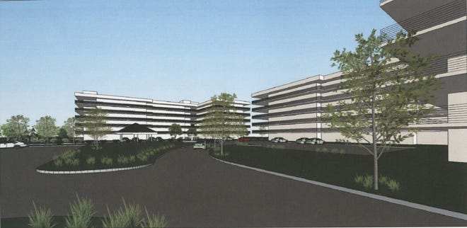 Street view of "Village Project," a proposed apartment complex on eight acres owned by Harvey Vengroff at 2211 Fruitville Road, Sarasota.