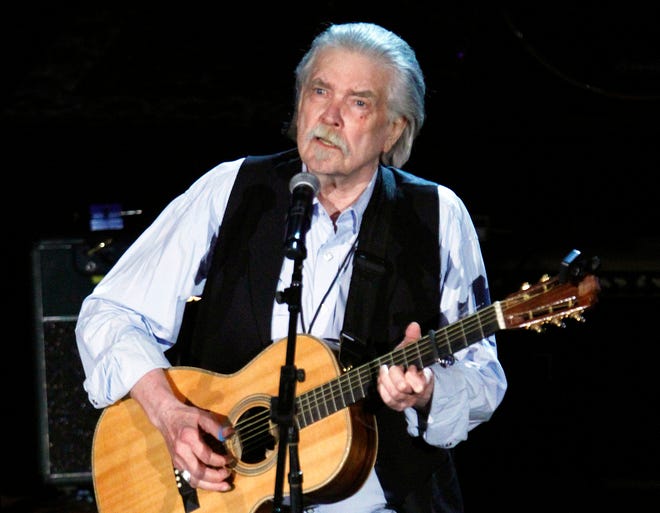 FILE - This Sept. 12, 2012 file photo shows Guy Clark at the 11th annual Americana Honors & Awards in Nashville, Tenn. Clark, died Tuesday, May 17, 2016, at his home in Nashville. He was 74 and had been in poor health, although his manager, Keith Case, did not give an official cause of death. (Photo by Wade Payne/Invision/AP, File)