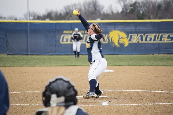 Former Milledgeville star Mogan Adolph leads Rock Valley College's pitchers with a 1.76 ERA. RVC PHOTO