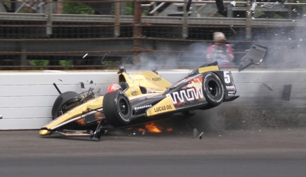 James Hinchcliffe says he never doubted he would return to racing after being hurt in a crash at Indianapolis in 2015.