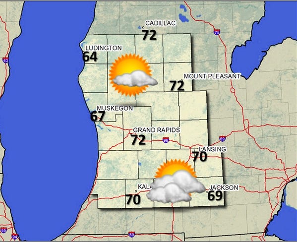 The weekend of Friday, May 20, expects warm temps and sun through Sunday, May 22. Contributed