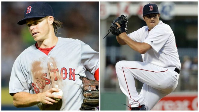 Brock Holt, left, and Carson Smith have been placed on the disabled list. The Red Sox have recalled Blake Swihart and Noe Ramirez from Pawtucket.