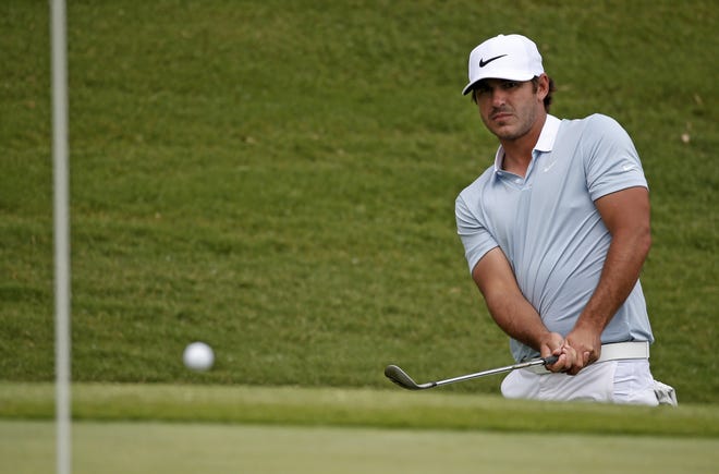 Brooks Koepka holds a two shot lead entering today's final round of the Byron Nelson. AP Photo