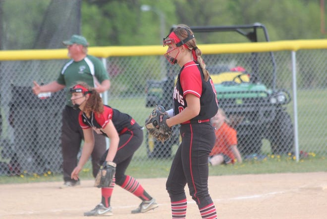 The Devils Lake softball team lost 8-1 to West Fargo on Friday in its last regular season game. Hannah Pesek (pictured) pitched four shutout innings, but the Packers were able to tack on runs in three innings. The Firebirds are the No. 8 seed in the East Region Tournament beginning Thursday and play West Fargo again.