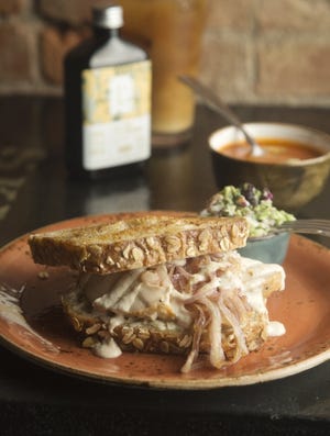 Skillet's hot turkey sandwich comes with "tiger sauce," a horseradish-ignited mayonnaise.