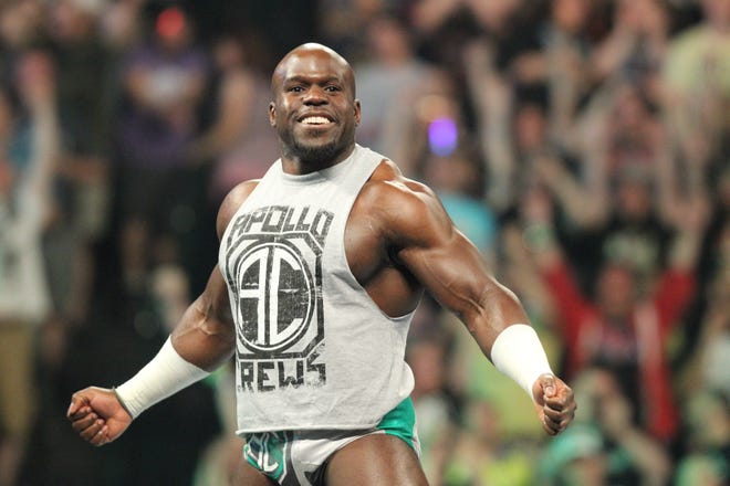 Apollo Crews appears on an epsiode of WWE's flagship television program, "Raw," in Dallas, Texas, on April 4, 2016. Photo courtesy of WWE.