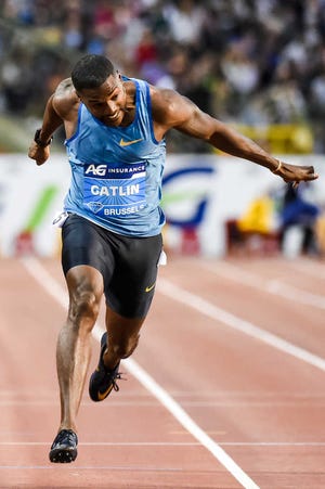 US sprinter Justin Gatlin is being followed around at this weekend's Prefontaine Classic by a film crew that is doing a documentary on him.