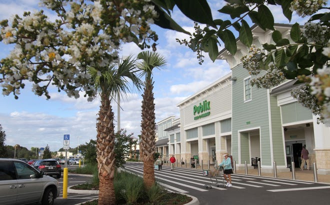 A new Publix grocery store is part of the Island Walk retail development on the site of the former Palm Harbor Shopping Village in Palm Coast. The addition of new retail stores has pushed retail rents higher according to local real estate profressionals. NEWS-JOURNAL FILE