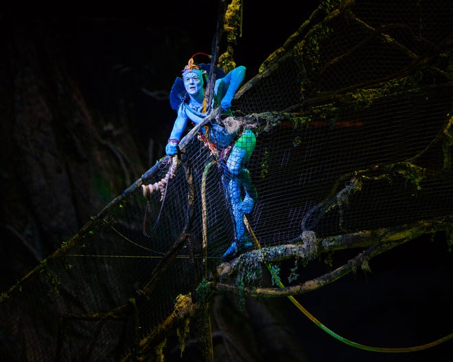 Cirque du Soleil's "Toruk — The First Flight" was inspired by James Cameron's blockbuster film "Avatar." Photo: Errisson Lawrence