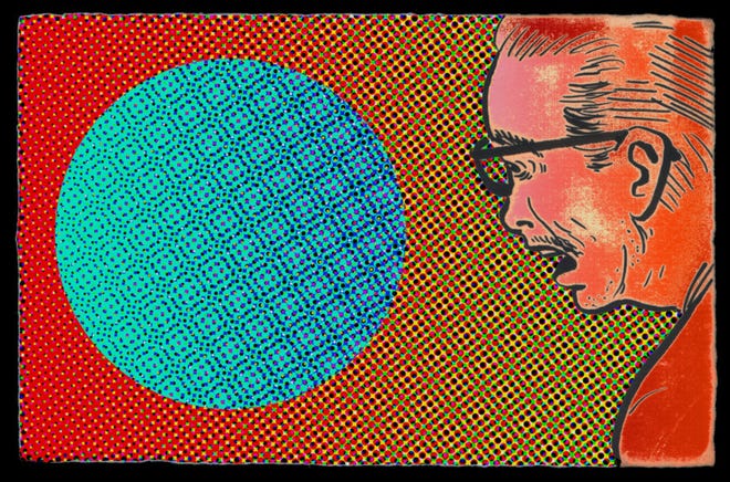 The big event in town is the opening of Mark Mothersbaugh: Myopia, with a talk by the artist at 2 p.m. at the Akron-Summit County Main Library, followed by a free opening party at 3 at the Akron Art Museum. 1964-Monument to the conquerors of space by Mark Mothersbaugh, 2012, inkjet on paper in. |Courtesy of the artist