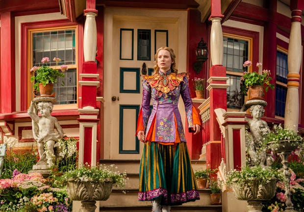 In this image released by Disney, Mia Wasikowska appears in a scene from "Alice Through the Looking Glass." Peter Mountain/Disney via AP