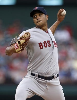 Eduardo Rodriguez will start Tuesday night against the Orioles, his first major-league start of the season after dislocating his right kneecap in spring training. AP Photo