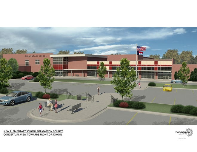 A computer rendering of the new elementary school in west Gastonia. (Photo courtesy of Boomerang Design)