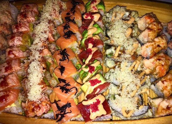 Various sushi rolls from Ota-Ya Japanese Restaurant in Newtown are among the delicacies highlighted on the Bucks County Bites account.