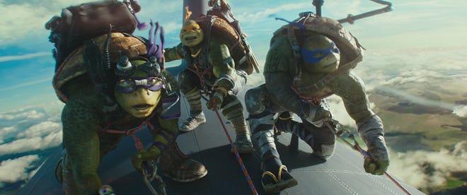 The Turtles hop a plane to Brazil in order to save New York City. (Gama Entertainment Partners)