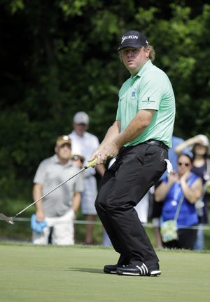 William McGirt watches a putt on the second hole during the final round of the Memorial golf tournament Sunday in Dublin, Ohio. Associated Press/Darron Cummings