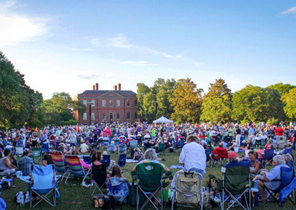The North Carolina Symphony will visit the South Lawn of Tryon Palace Tuesday for a free public concert.
