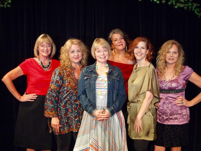 From left, Pam Smith, Belinda Keller, Celia Rivenbark, Lynn Ingram, Kathy Rudeseal and Tamara Mercer appear in the stage adaptation of Rivenbark's "We're Just Like You, Only Prettier." CONTRIBUTED PHOTO