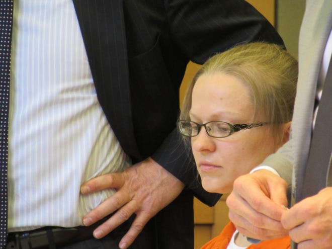 Angelika Graswald was in Orange County Court on Monday for pretrial hearings for the murder case in the drowning death of Vincent Viafore. HEATHER YAKIN/TIMES HERALD-RECORD