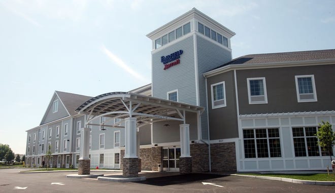 Exterior of the new Fairfield Inn & Suites in Hyannis that will have a soft opening tomorrow.