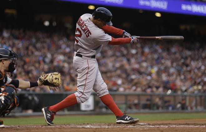 When Xander Bogaerts fought off a sinker for the game-winning hit in the 10th inning of the Red Sox' 5-3 win over the Giants on Tuesday night, it was further evidence of how Bogaerts has improved at the plate this season.