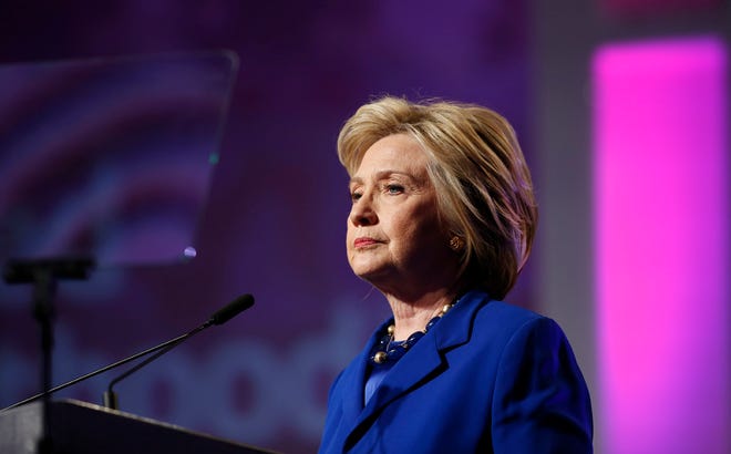 Democratic presidential candidate Hillary Clinton speaks during a Planned Parenthood Action Fund membership event, Friday, June 10, 2016 in Washington. (AP Photo/Alex Brandon)