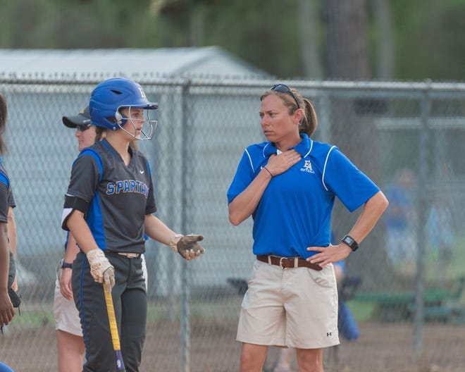In her time at East Ascension, Amy Pitre led the Lady Spartans to 202 victories. Photo by DKMoon Photography.