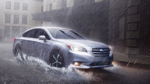 Subarus, even the sophisticated Legacy, generally can take plenty of punishment—and Symmetrical AWD isn’t just for snow. Available in four trim levels and with a four- or six-cylinder engine, the Legacy offers optional lane-keeping assist and rear cross-traffic alert for 2016, but otherwise hasn’t changed since its 2015 redesign. (Subaru)