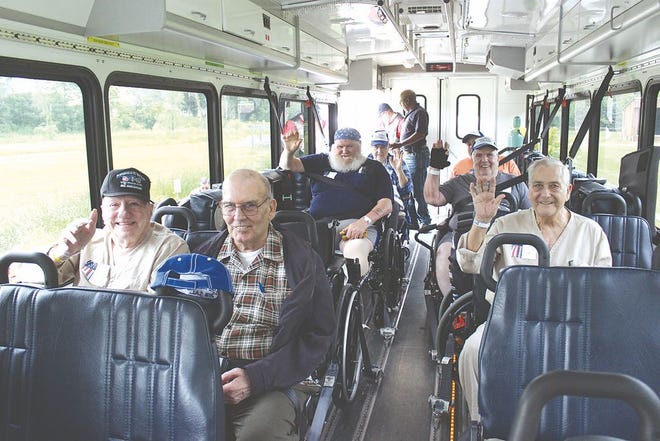 A group of veterans from the Martinsburg VA Hospital in West Virginia made the bus trip to Greencastle for the fifth annual Veterans Appreciation Day presented by a four-county district and hosted this year by the Greencastle American Legion Post 373 at its picnic grounds by the Conococheague Creek.