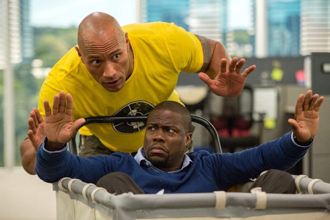 Dwayne Johnson and Kevin Hart star in "Central Intelligence."