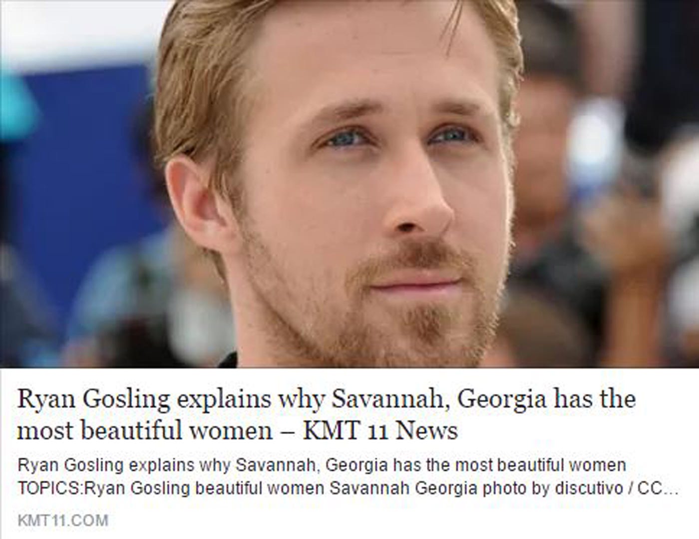 Sorry Savannah Ryan Gosling Doesn T Really Think Our Women Are Beautiful