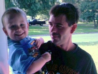 Jimmy Ledford holds his nephew, Austin, to whom Ledford was like a second father. Ledford was killed in a hit and run on June 13, 2011, that remains unsolved. Provided photo