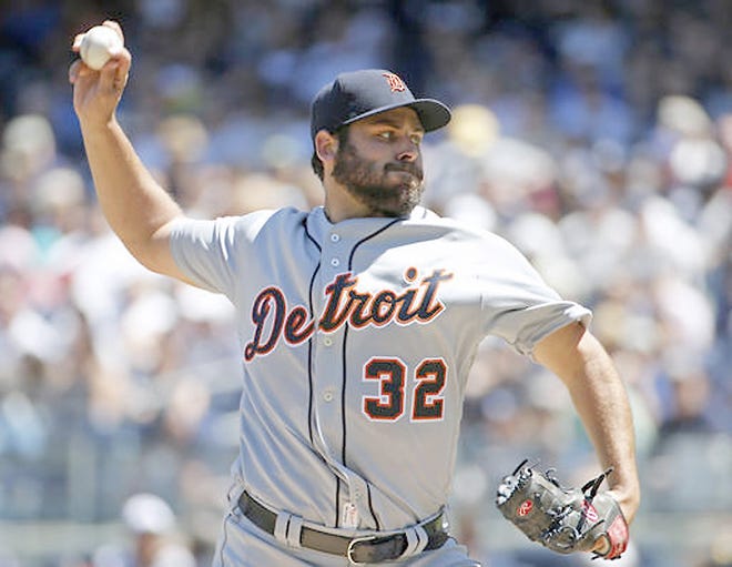 Detroit Tigers starting pitcher Michael Fulmer delivers during the first inning Sunday against the New York Yankees. 

AP Photo/Kathy Willens