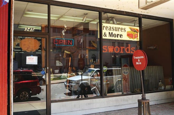 Treasures & More at 345 Court St. in downtown Pekin was deemed to be uninhabitable after city and health officials investigated the building Thursday morning. The renter was given seven days to take appropriate action for the building to reopen.