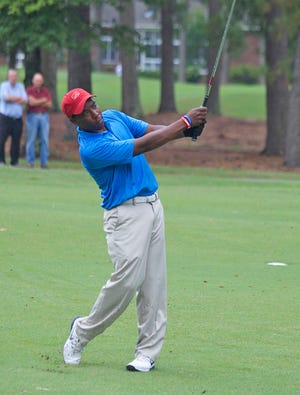Kevin Hall, a native of Cincinnati, Ohio, shot four-under par in two rounds at the New Bern Pro Classic at The Emerald this week. Hall, a professional golfer who is deaf, played college golf at Ohio State and won the Big Ten Championship in 2004 by 11 strokes.