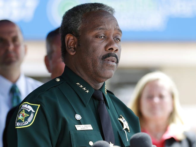 Orange County Sheriff Jerry Demings speaks Monday during a news conference with updates about the recent mass shooting at the Pulse nightclub in Orlando.