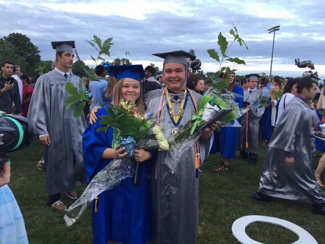 (File) The members of the Northern Burlington County Regional High School Class of 2016 picked up their diplomas at commencement Thursday, June 16, 2016.