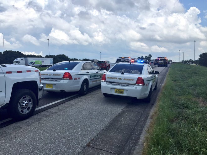 A man died in a crash on Interstate 75 northbound on Friday morning, just south of the Clark Road exit.